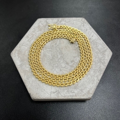 Corrente Bóia 5mm 70cm (Mini Fecho Gaveta Duplo) (22,8g) (Banho Ouro 24k)