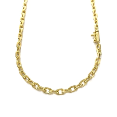 Corrente Cartier Cadeado 4mm 22GR 70 Cm (Fecho Canhão) (Banho Ouro 18K) - comprar online