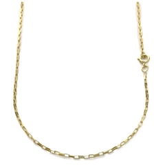 Corrente Carrier Cubinho 1,5mm 60cm (Fecho Tradicional) (Banho Ouro 24K) - comprar online