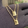 Escapulário Cruz e Deus é Fiel 2mm 70cm (Carrier Diamantada) (Banho Ouro 24k)