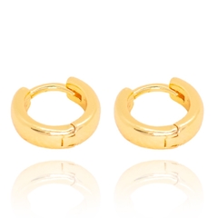 Brinco Argola Anatômica M (Banho Ouro 24k) - loja online