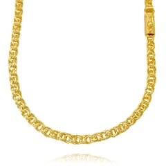 Corrente Friso Carioca 5mm 60cm (Fecho Gaveta Personalizado) (24,5g) (Banho Ouro 24k) - comprar online