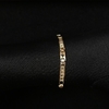 Bracelete Com Cruz e Pedra Preta de Zirônia 5mm 6g