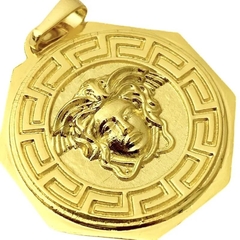 Pingente Medusa Octa (3,2cmX2,9cm) (7,3g) (Banho Ouro 24k) - comprar online