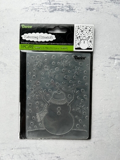 EMBOSSING MUÑECO NIEVE