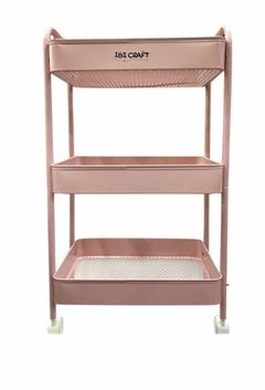 CARRO ORGANIZADOR MOVIL IBICRAFT ROSA