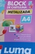 Block Hojas Metalizadas A4 Papel De Dibujo 16 Hojas Luma - comprar online