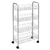Organizador Cocina Carrito Verdulero 4 Estante Armable Rueda Cromado