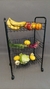 Organizador Cocina Carrito Verdulero 3 Estante Armable Rueda Negro - tienda online