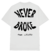 Camiseta - Never Broke - Branca na internet