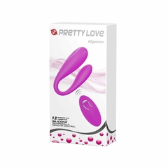 Vibrador para casais motor duplo e controle Algernon