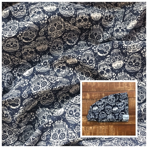 caveiras mexicanas fundo azul