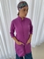 jaleco feminino uva botões