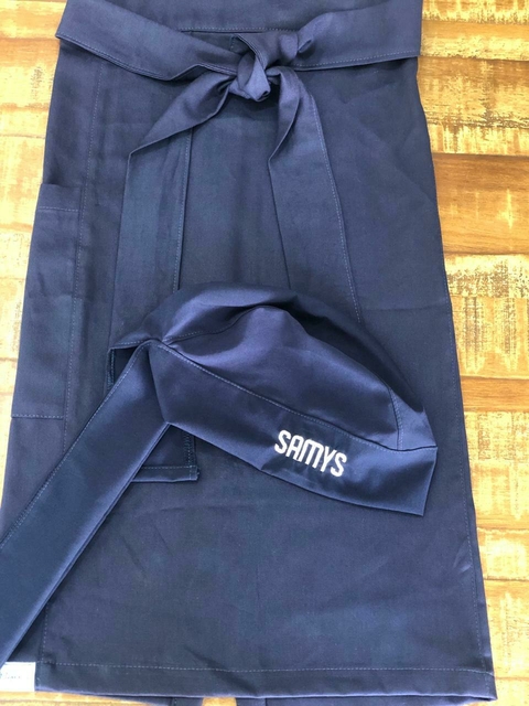 avental modelo meio corpo e bandana SAMYS