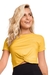 BLUSA NÓ FRENTE MOSTARDA