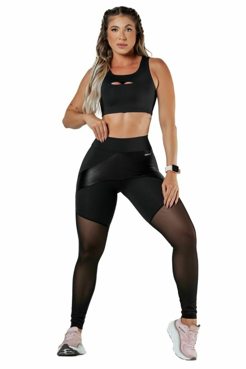 Legging Tule Preta