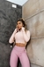 Jaqueta Cropped Rosê - comprar online