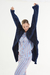 CONJUNTO PAULA RAYADO CELESTE - TALLE XL - comprar online