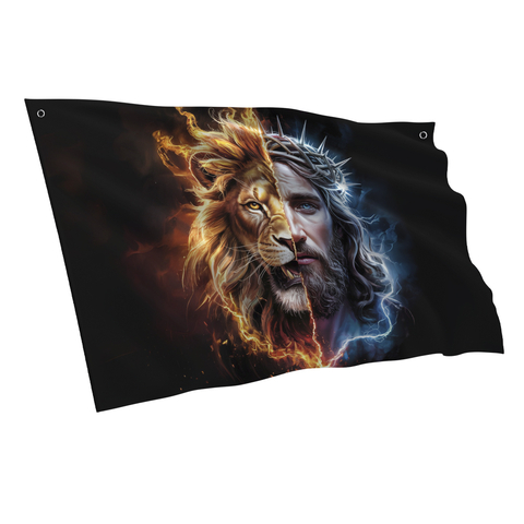 Bandeira Decorativa Leão Tribo Judá Jesus Cristo - comprar online