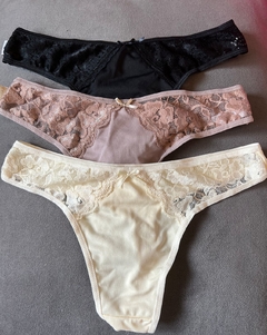 CULOTELESS ENCAJE MICROFIBRA