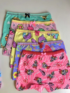 2428- Calcinha box infantil (KIT 5 UNIDADES) na internet