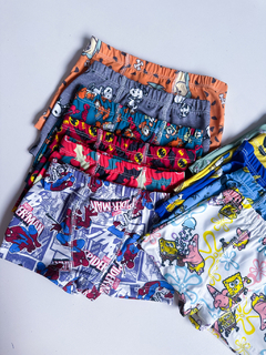 4560- Cueca boxer infantil personagem (KIT 5 UNIDADES) - BN Moda Intima