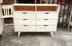 Comoda Retro 6 cajones + 2 estantes (Código: COMR6CE)