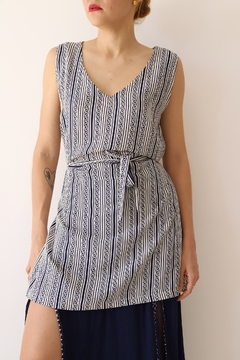 blusa alongada vintage - m