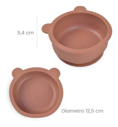 Bowl de silicona con sopapa Osito - CHILA Baby Store