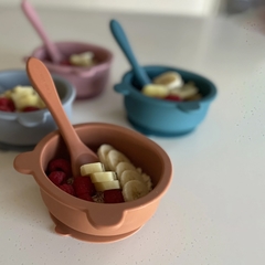 Imagen de Bowl de silicona con sopapa Osito