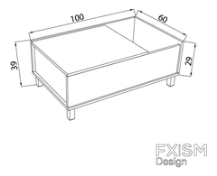 Mesa Ratona Nordica Moderna Melamina Extensible Elevable R3 en internet