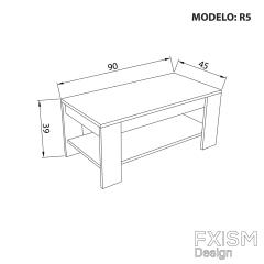 MESA RATONA NORDICA MODERNA MELAMINA ESCANDINAVA R5 - comprar online