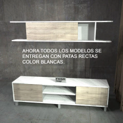 Modular Mueble Rack Nordico Escandinavo Moderno Juvenil Tv1 - comprar online