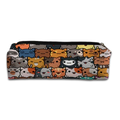 Estojo Escolar Porta Lápis - Gatos 002