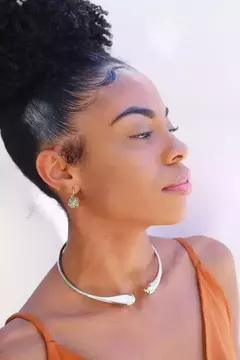 Gargantilha Annia Prateado - loja online
