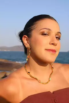 Brinco Cascata 4 Elementos Dourado - Amo Carola