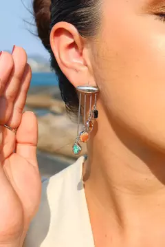 Brinco Cascata 4 Elementos Dourado na internet