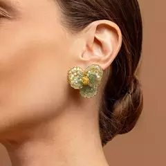 Brinco Orquídea Micro Ponto Verde - comprar online