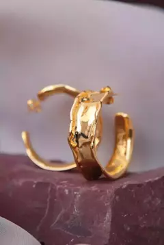 Argola Soleil Dourado - Amo Carola