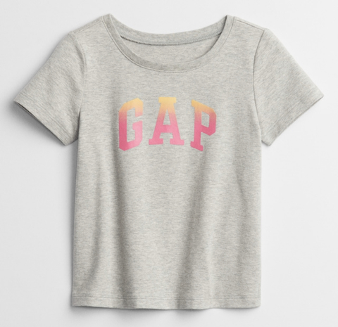 GAP - Camiseta Manga Curta Cinza - GAP Rosa