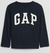 GAP - Camiseta Tradicional Manga Longa Marinho