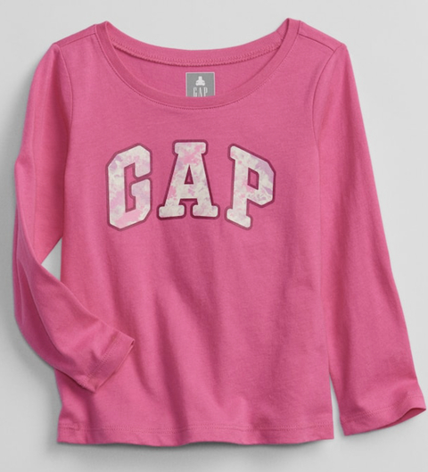 GAP - Camiseta Manga Longa Pink