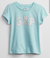 GAP - Camiseta Manga Curta Azul Piscina