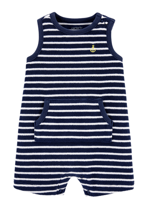 Carter's - Romper Atoalhado - Marinheiro
