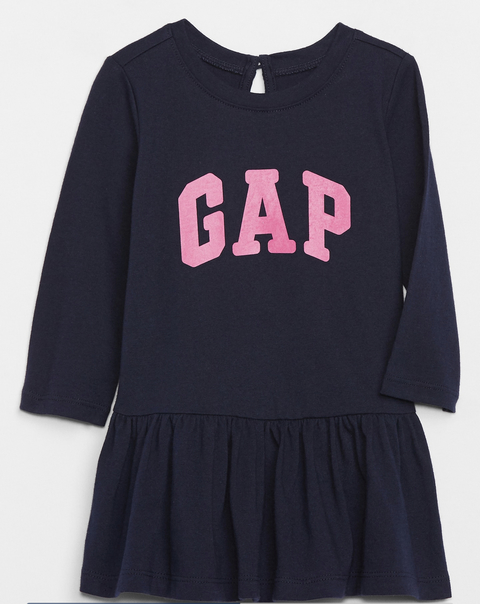 GAP - Vestido Manga Longa Marinho