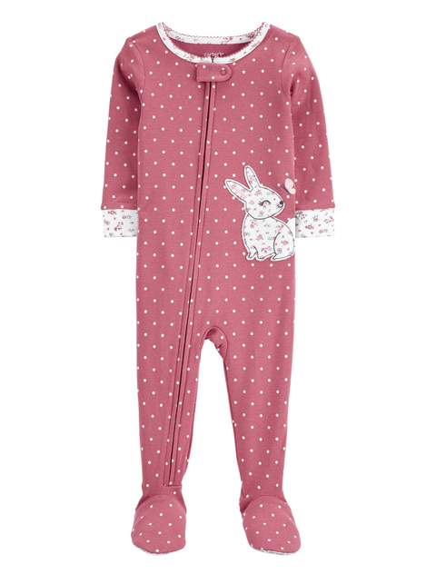 Carter's - Macacão Rosa Escuro - Coelhinha