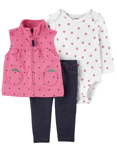 Carter's - Conjunto 3 Peças - Moranguinho