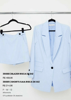 Blazer risca de giz - Menina Mel Boutique