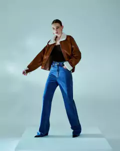 CALÇA RETA JEANS BARRA A FIO - Menina Mel Boutique