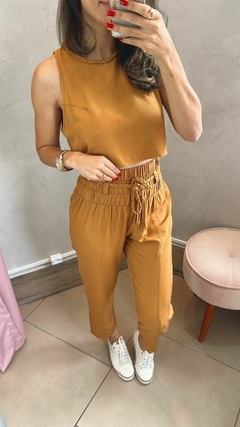Imagem do Cropped tencel trança